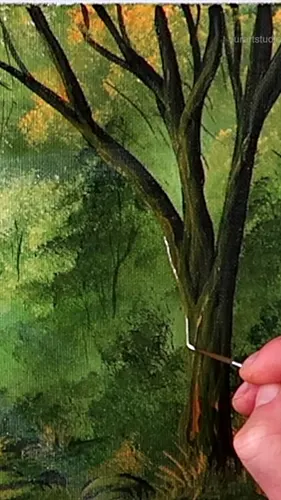 How to paint Green Landscape Acrylics Step by Step Painting Demo#paintingtechniques #art 
BRUSHES - https://urartstudio.com/p...
