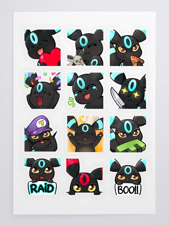 Shiny Umbreon Stickers product image (1)