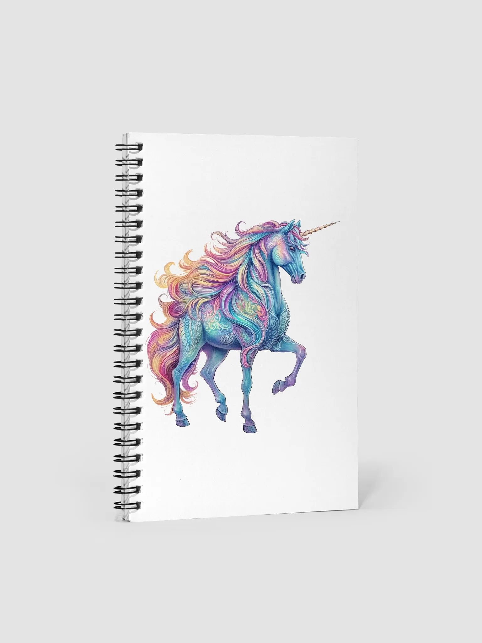 Whimsical Unicorn Dreams Spiral Notebook product image (1)