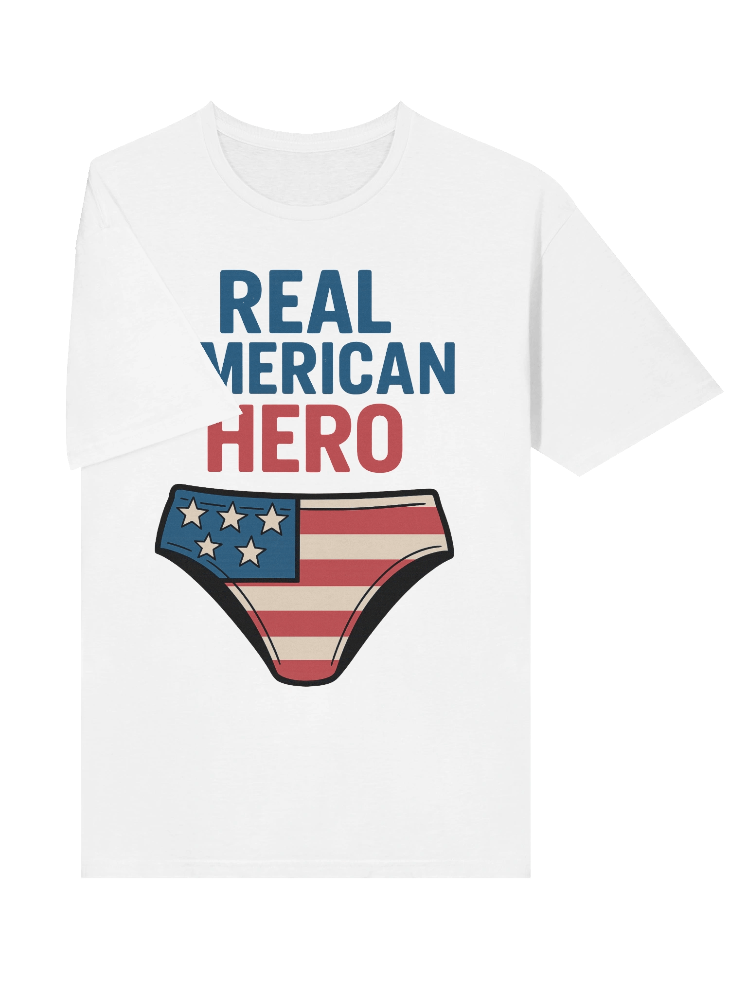Real American Hero T-Shirt – Funny American Flag Speedo & Aviators Meme Tee product image (53)