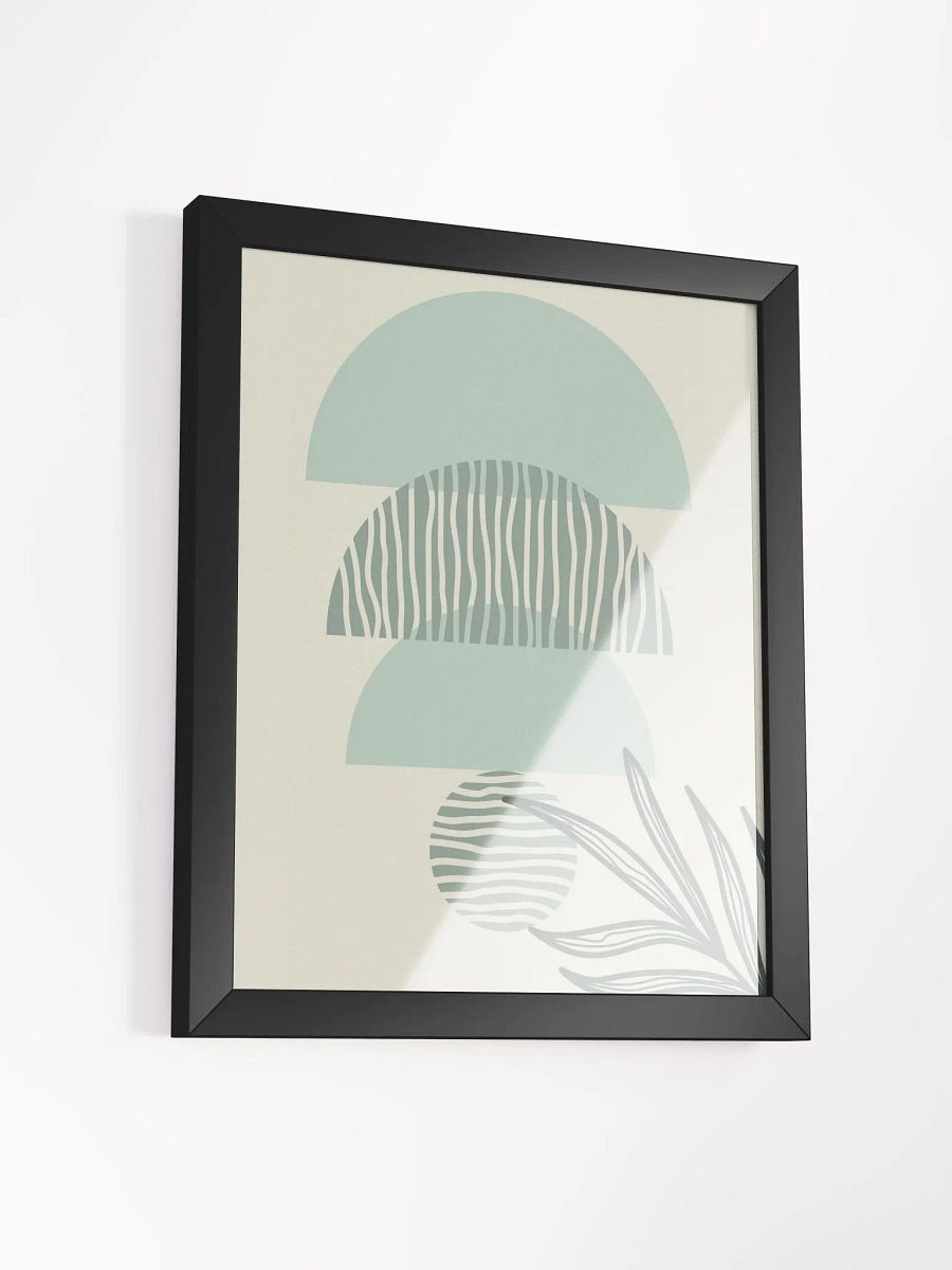 Verdant Geometry Framed Matte Poster product image (37)