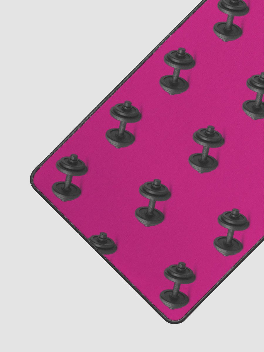Magenta Dumbbell Desk Mat product image (1)
