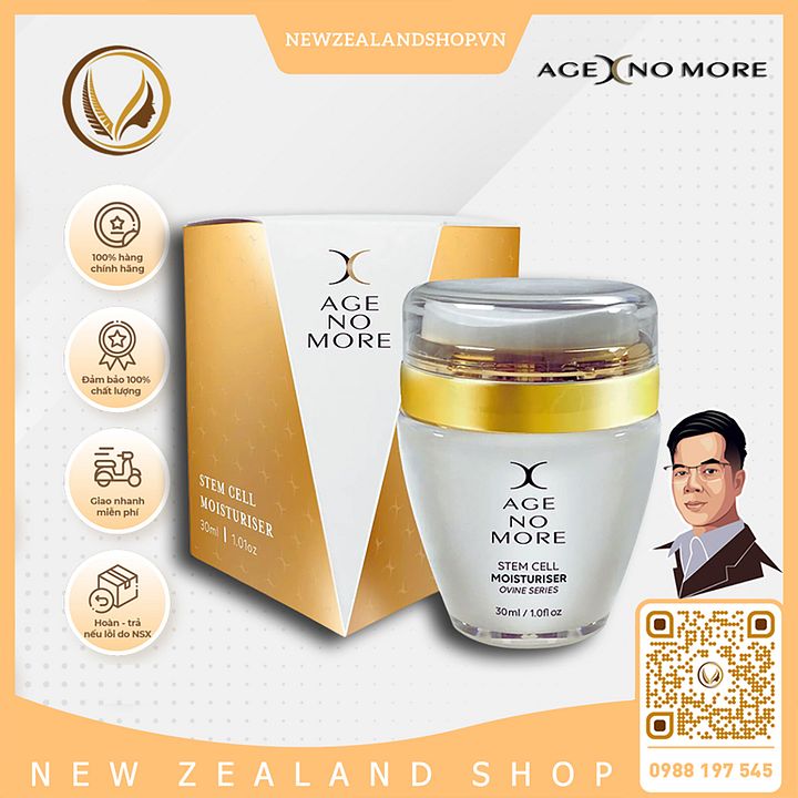 Kem dưỡng ẩm tế bào gốc nhau thai cừu Age No More Stem Cell Moisturizer 30ml product image (1)