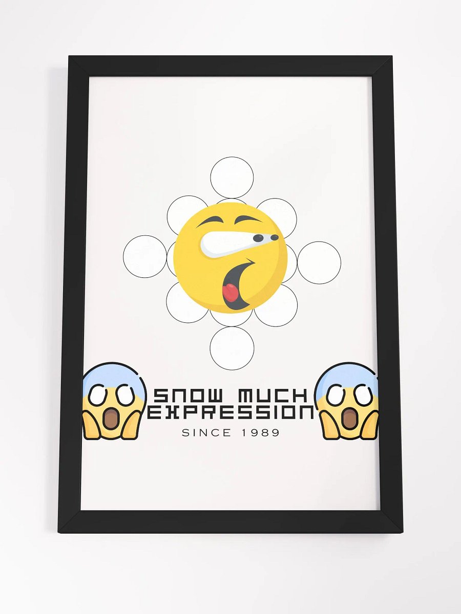 Snow Much Expression Framed High-Quality Matte Poster (in) product image (4)