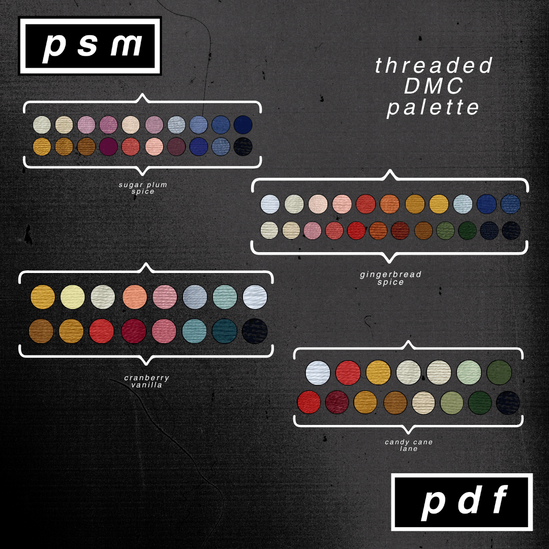 Traditional Florals Holiday Palette Right-Facing Christmas Stocking Bundle product image (2)