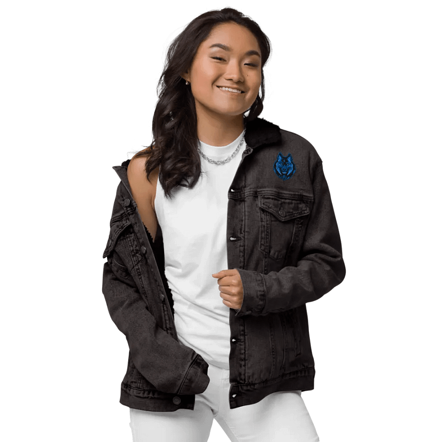 Mystic Wolf Unisex Denim Jacket product image (9)
