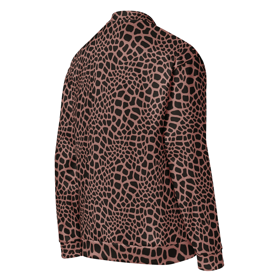 Brown Giraffe Bomber Jacket product image (4)