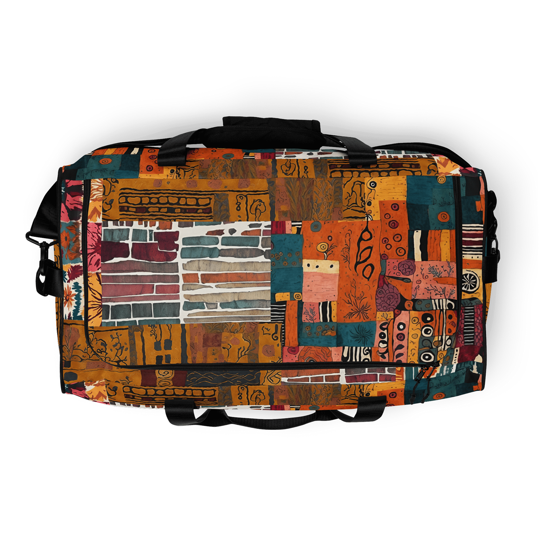 Eclectic Patchwork Paradise Duffle Bag product image (9)
