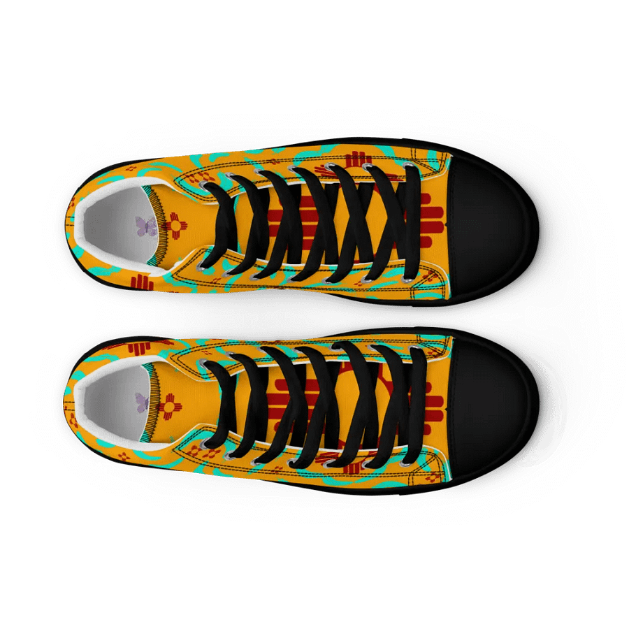 Zia Turquoise Feather High Tops product image (12)