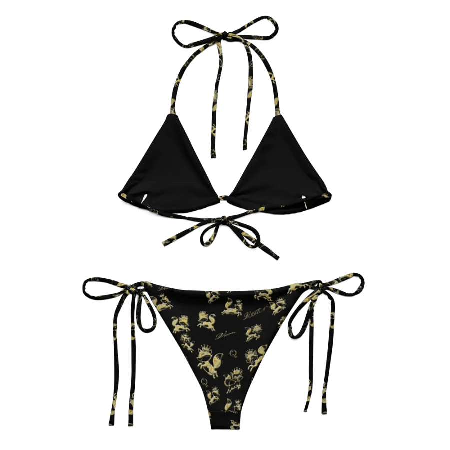 Vixen Queen Golden Vixen Black String Bikini product image (3)