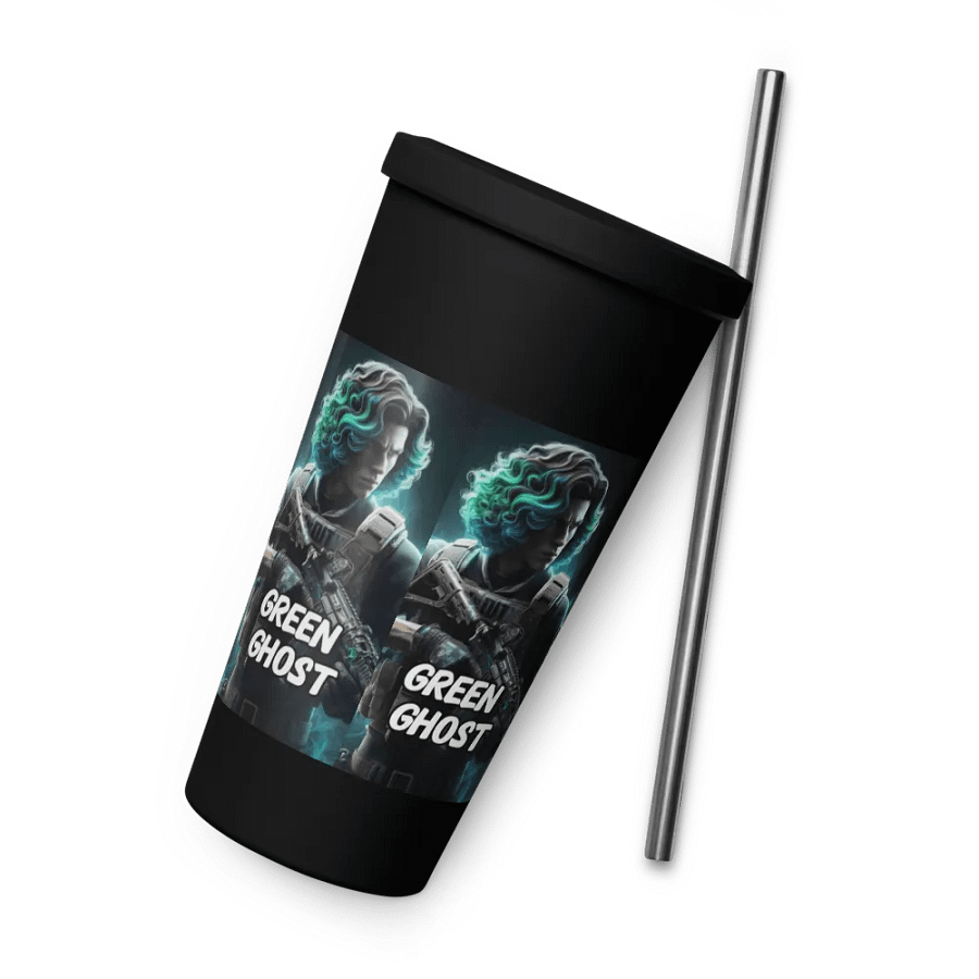 GREENGHOT- Stainless Steel cup with straw product image (7)