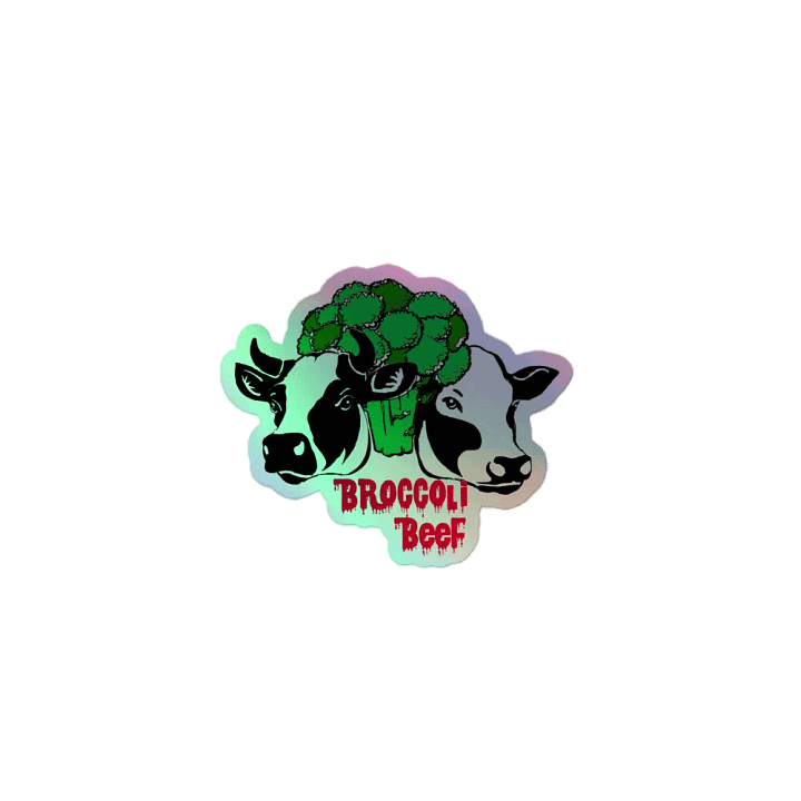 Broccoli Beef Holo Sticker product image (1)