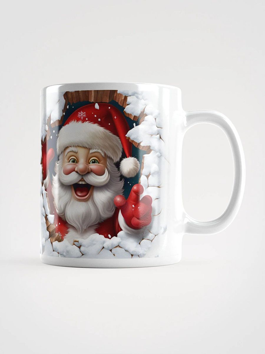 Santa's Surprise Visit 3D Christmas Mug - Double the Delight! product image (1)