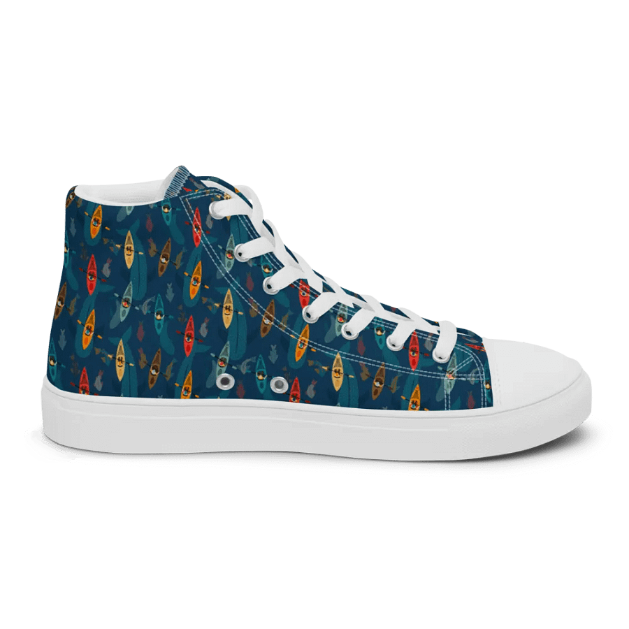 Underwater Surprise - Women High Top Canvas Shoes product image (6)