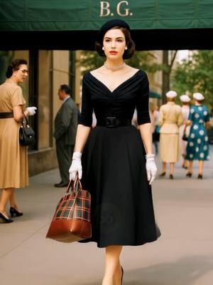 Portraits in Motion: Women of 1950s New York Step into a world of timeless grace where fashion meets cinematic storytelling. Portraits in Motion: Women of 1950s New York is a moving tribute to the poised, powerful, and impeccably styled women who once walked the city’s streets with effortless elegance. From Fifth Avenue to Grand Central, each scene captures the quiet strength and style of a bygone era — reimagined in stunning detail. #VintageElegance #1950sFashion #ClassicNYC #TimelessStyle #PortraitsInMotion 