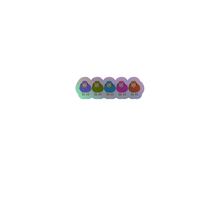 Holographic Sheep Sticker product image (1)