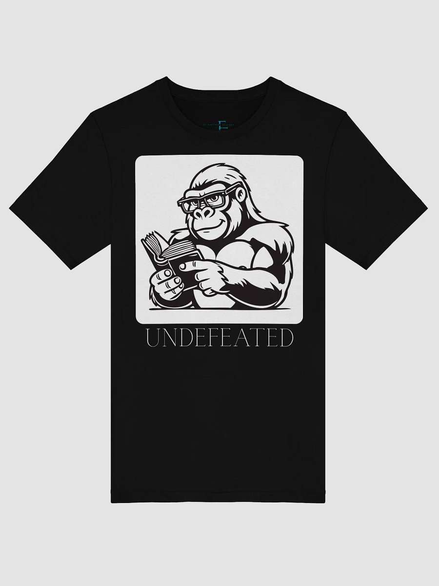 Undefeated Gorilla Reading Tee – Smart Strength Collection | Bella+Canvas 3001 product image (51)