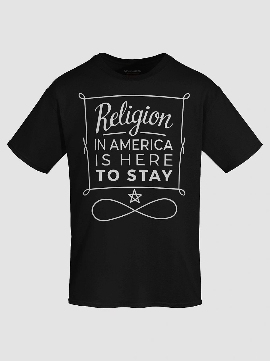 "Religion in America Is Here to Stay" Faith & Freedom Tee - White Ink product image (7)