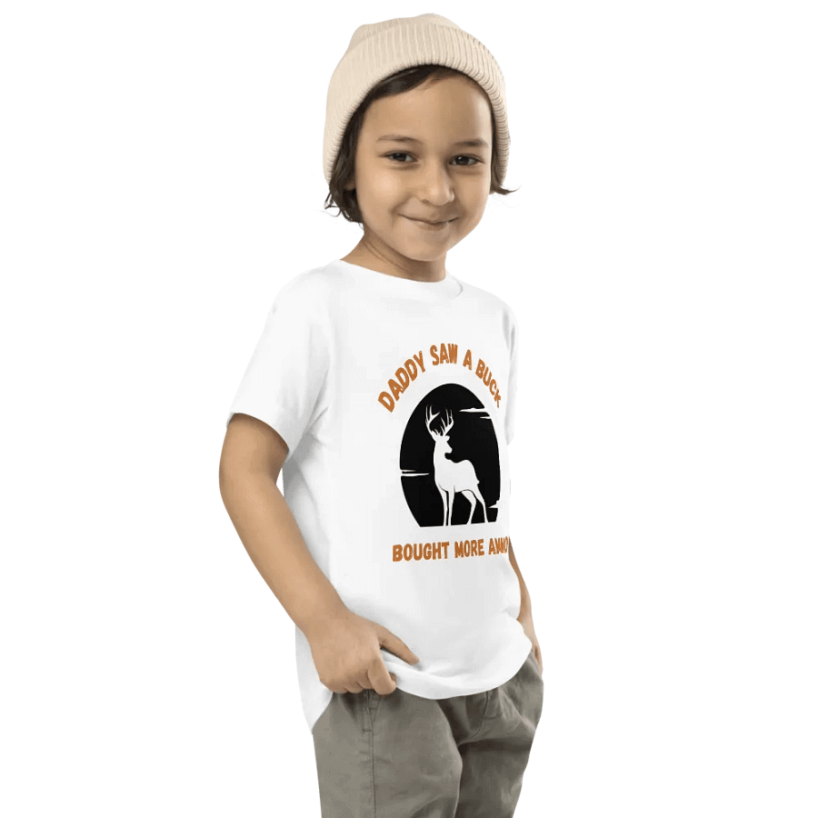 Daddy Saw A Buck, Bought More Ammo Kids Tee Shirt product image (3)