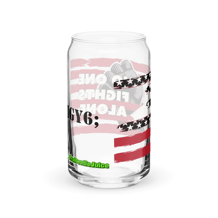 Glass Cup - No One Fights Alone product image (2)