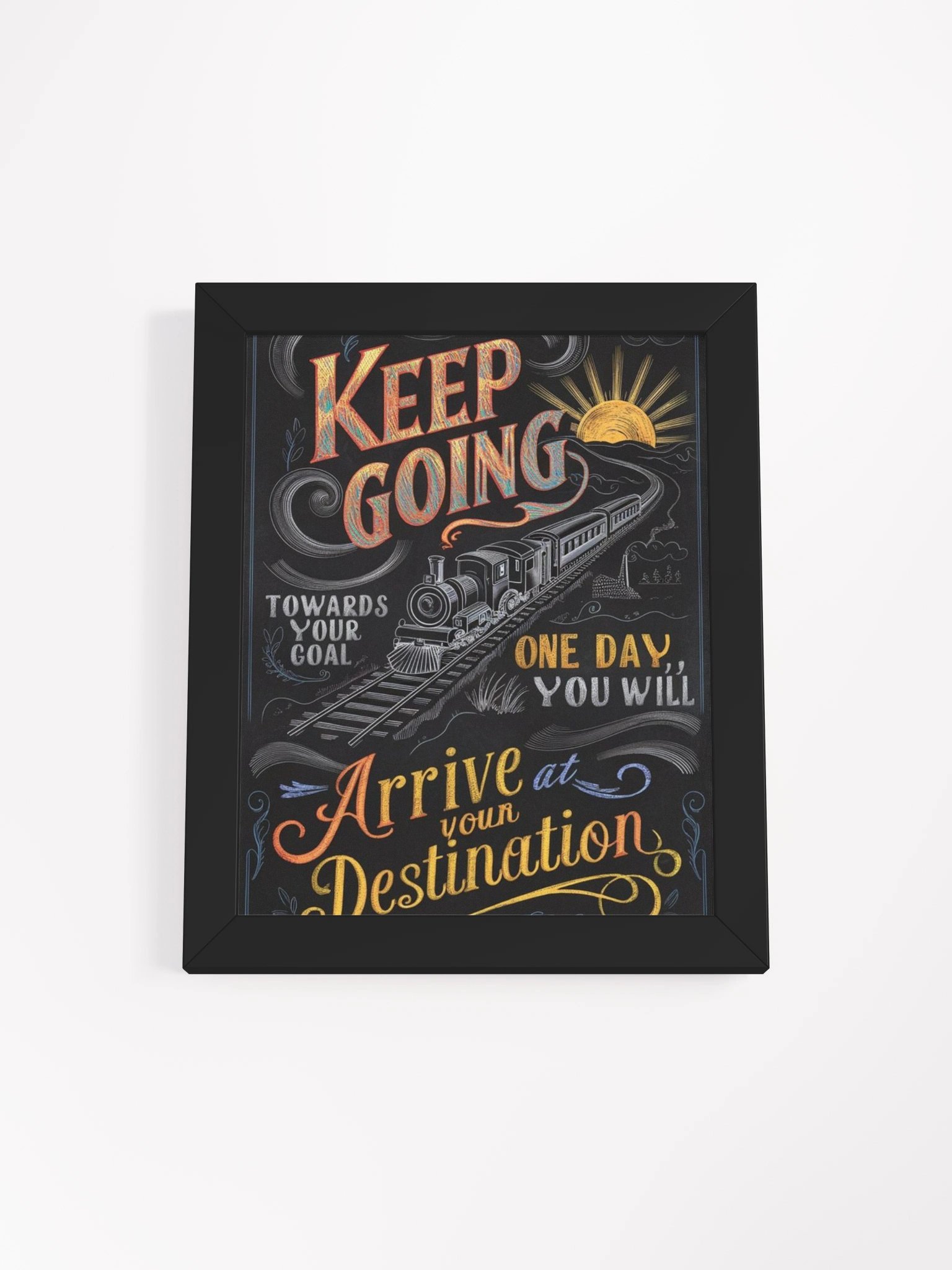 Journey to Success Motivational Framed Poster product image (1)