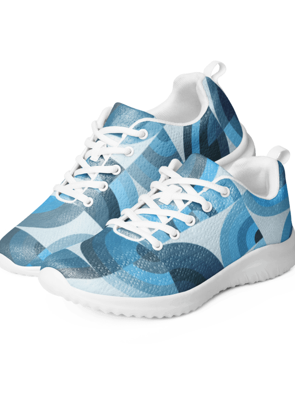 Symmetric Blue Mosaic Men's Sneakers product image (2)