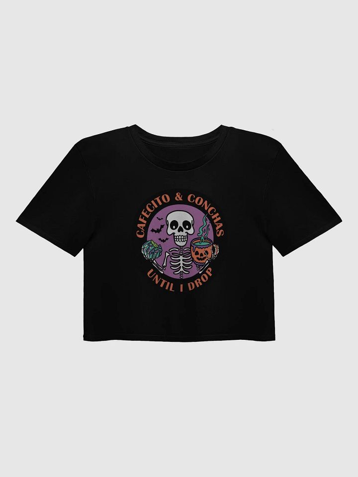 Cafecito and Conchas Halloween Skeleton Crop Top product image (1)