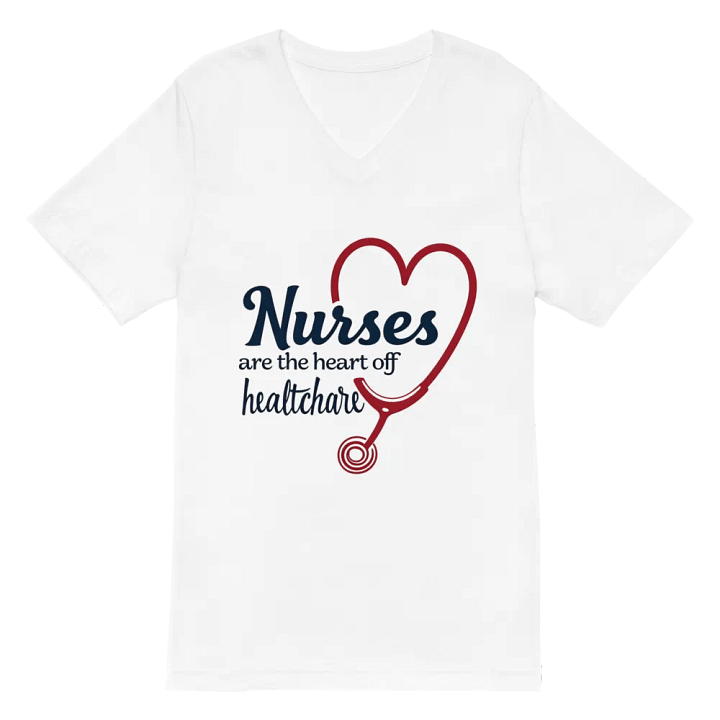 Heart of Healthcare Nurses V-Neck Tee product image (2)