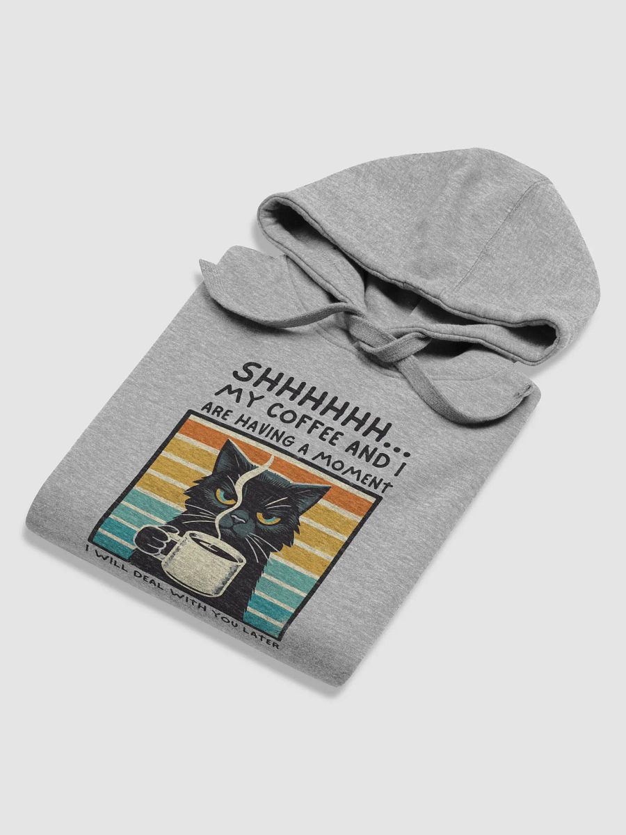 Serious Cat Coffee Moment Hoodie product image (23)