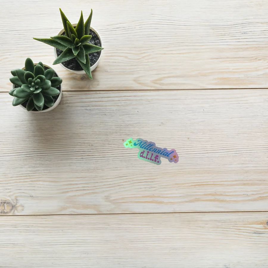 Millennial D.I.L.F.S. Holographic Sticker Sheet product image (10)