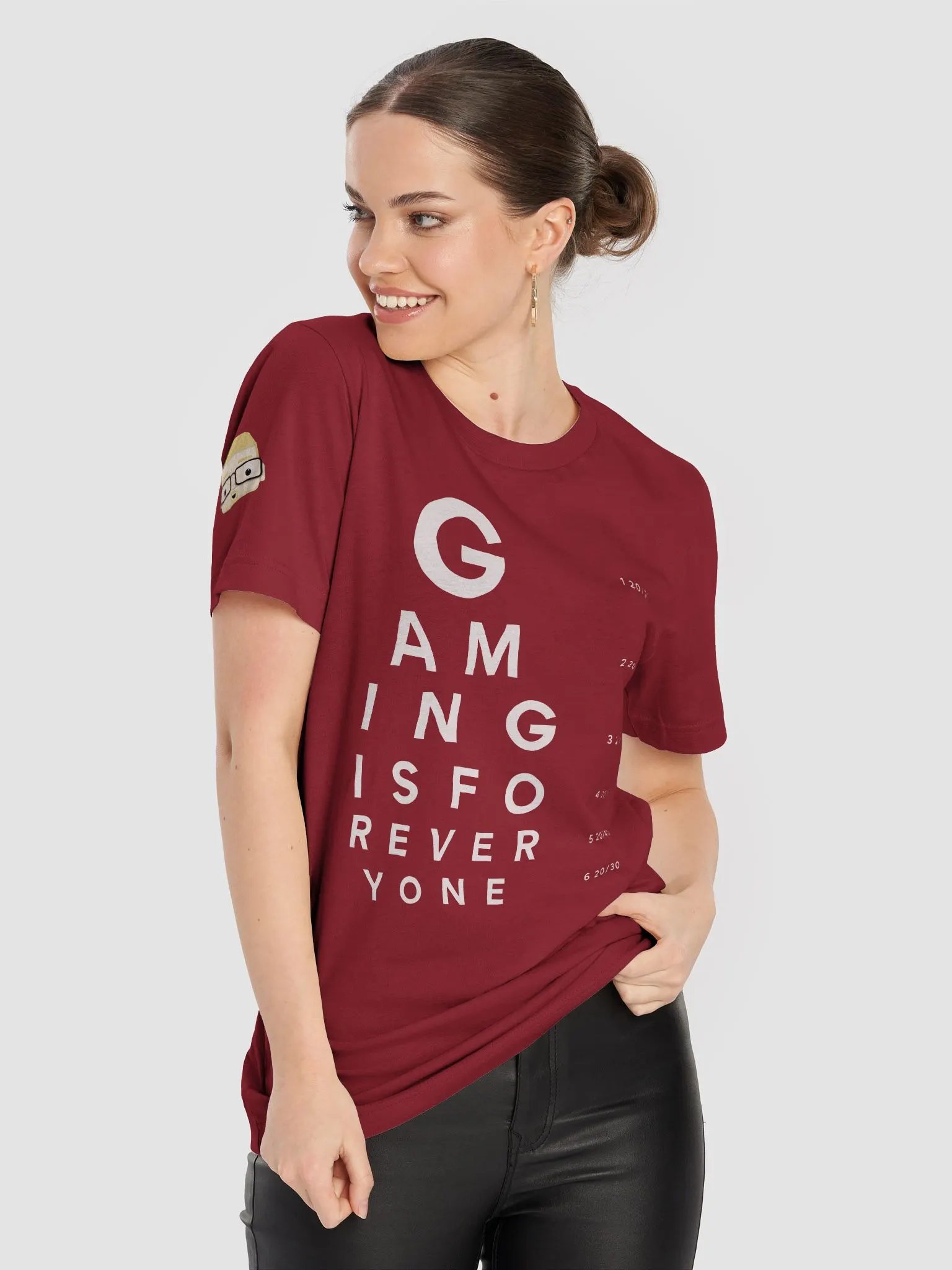 Gaming Is For Everyone - Eye Chart - Bella+Canvas Supersoft T-Shirt product image (4)