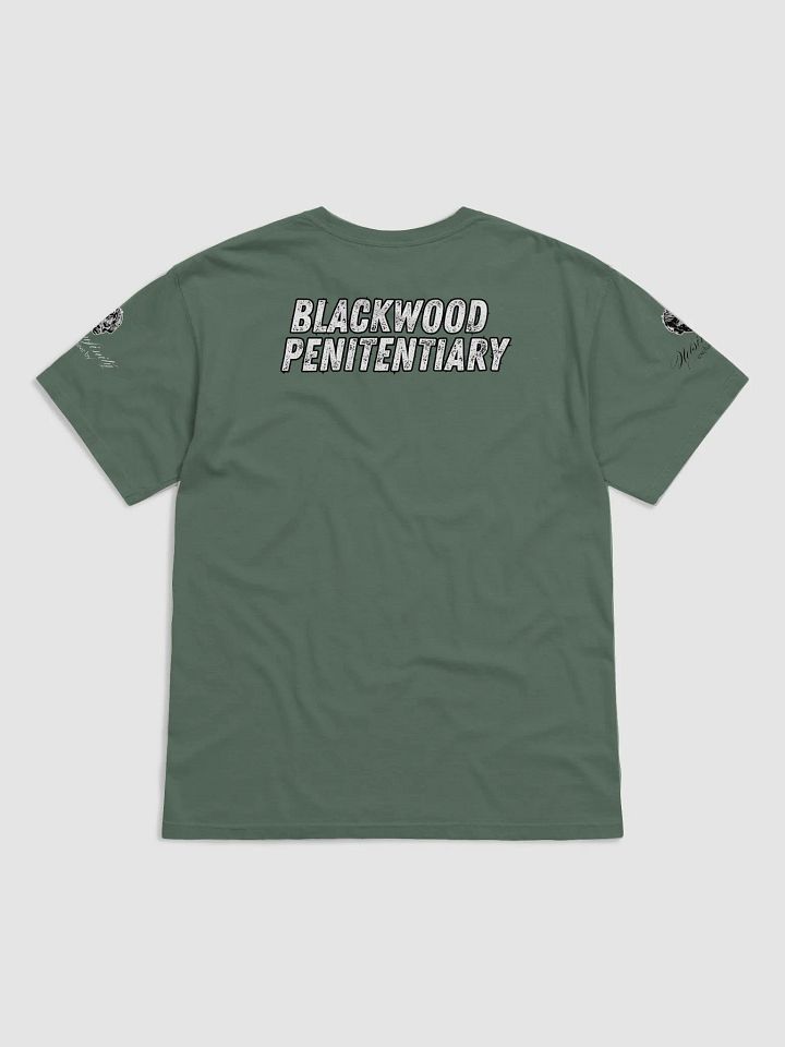 The Iron Grave - Blackwood Penitentiary - Inmate - White Logo T-Shirt product image (21)