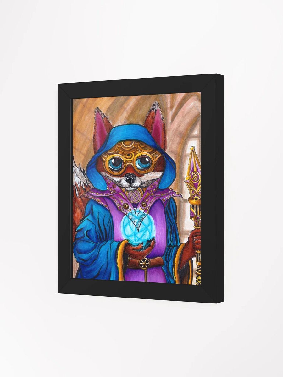 Steampunk Wizard Fox Framed Print product image (3)