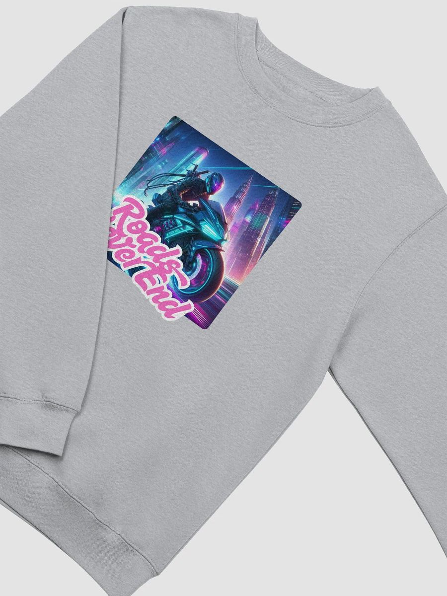 Neon City Rider Crewneck Sweatshirt | Roads Never End product image (11)