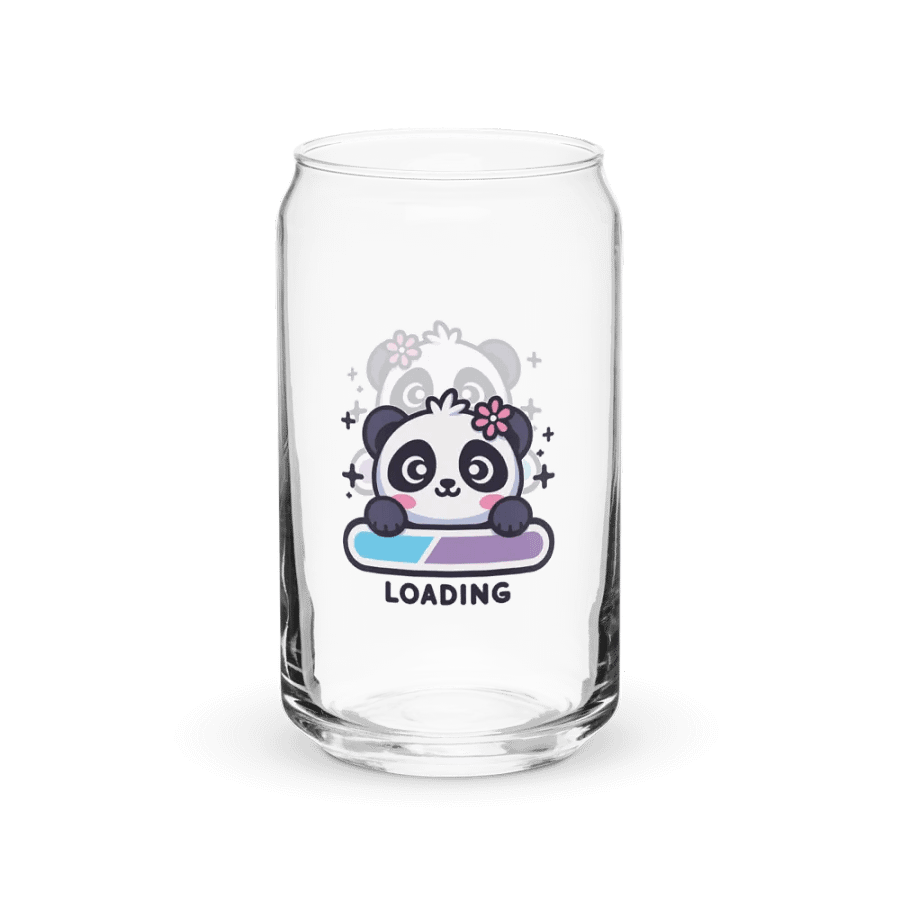 Panda Loading Can Shaped Glass product image (1)
