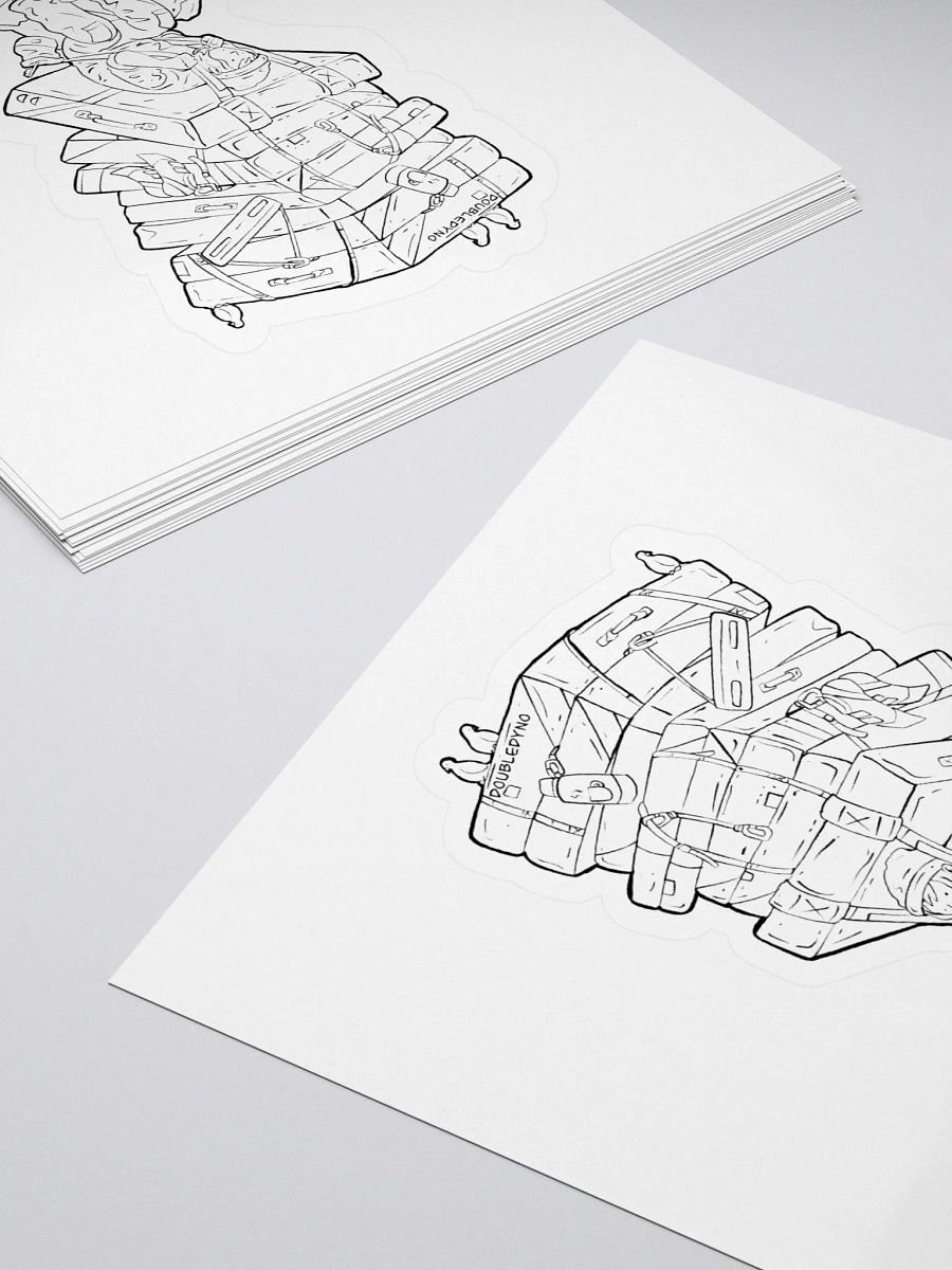 Crash pad tower sticker product image (4)