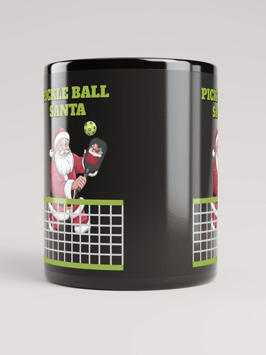 Pickle Ball Santa - Christmas Design Black Mug product image (9)