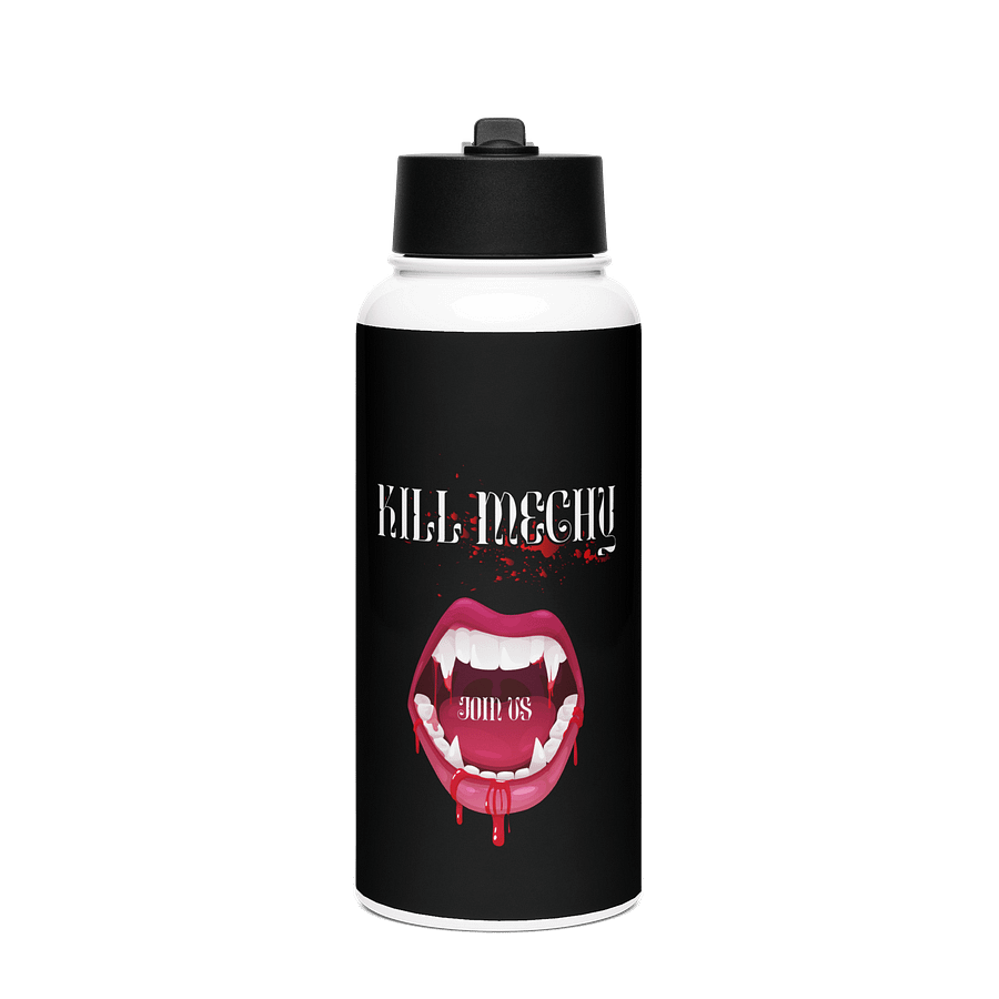 "Kill Mechy" Water Bottle in Black product image (1)