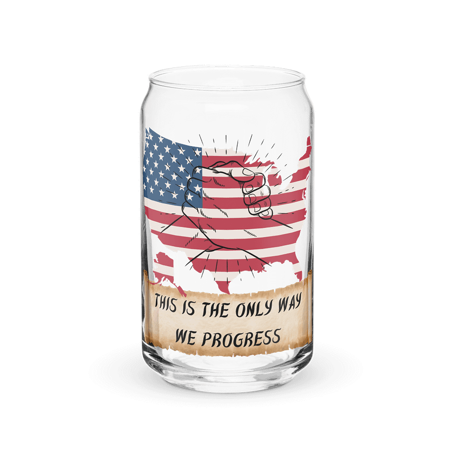 Come Together USA Can Shaped Drinking Glass w/Lid & Straw product image (2)