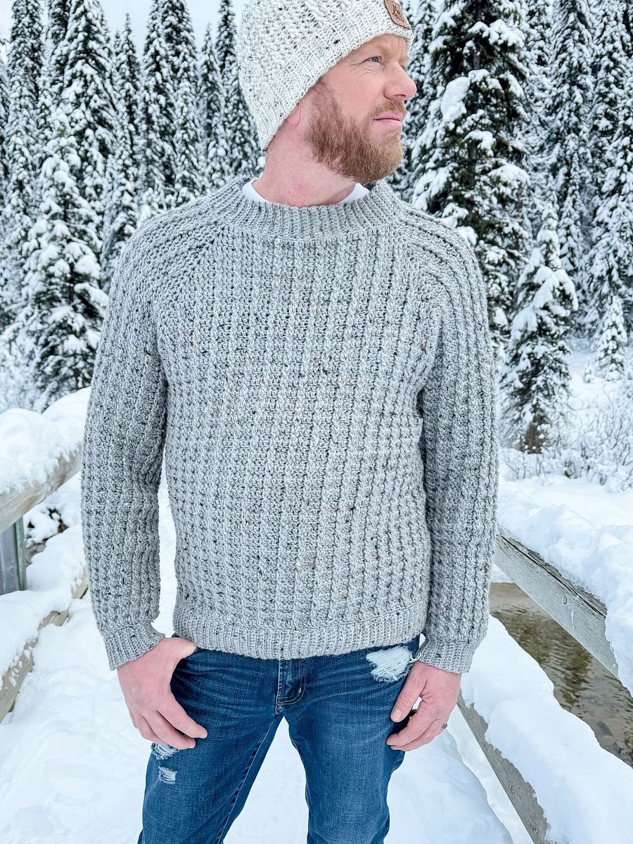 Winter Wonder Cable Pullover Crochet Pattern product image (1)