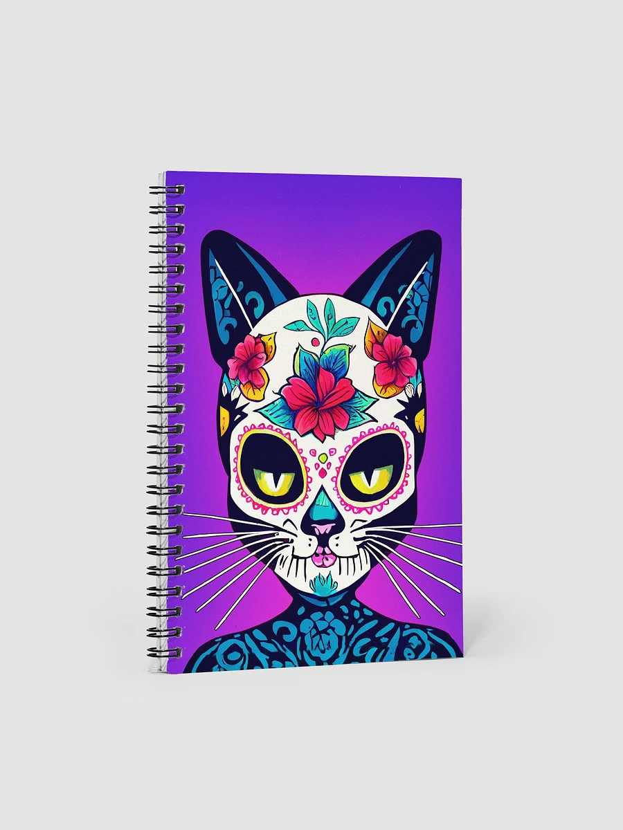 Cat Sugar Skull - Day of The Dead Spiral Notebook product image (1)