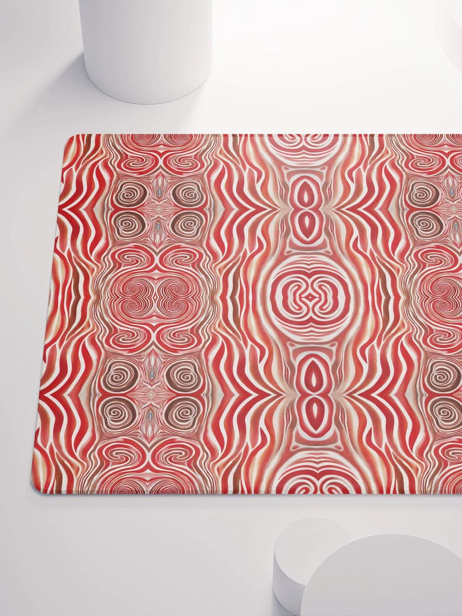 Funky Red Liquid Explosion Tie-Dye Gaming Mouse Pad product image (7)