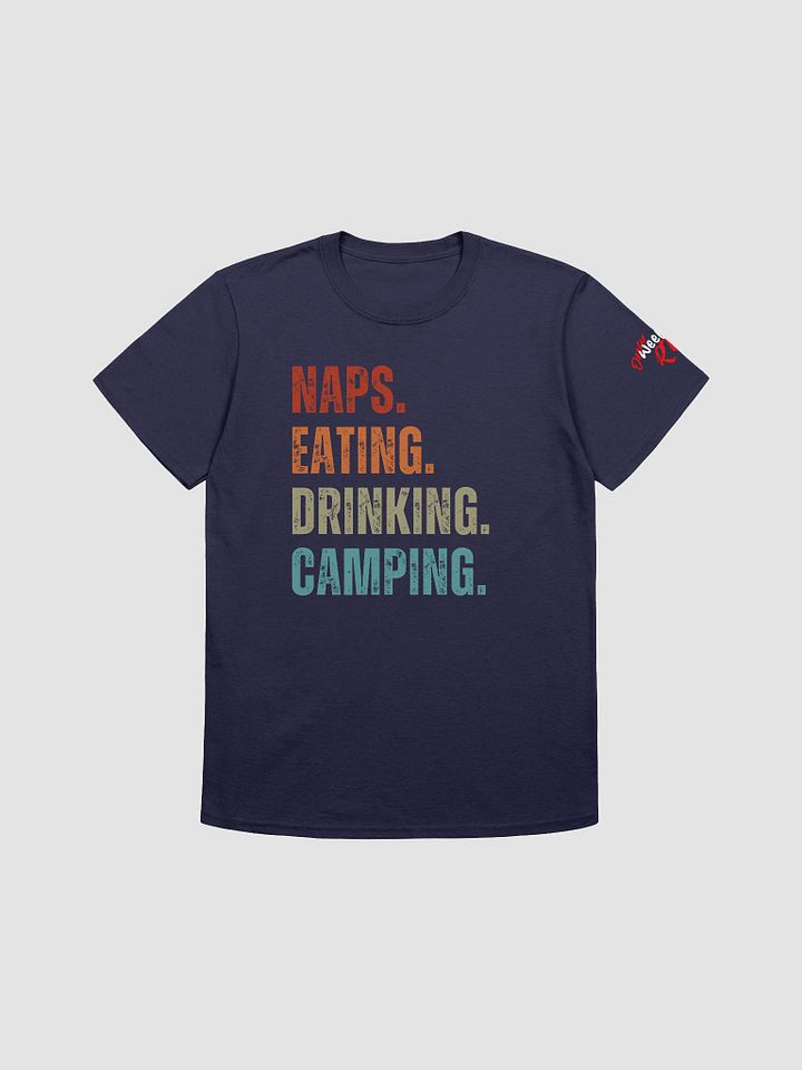 Naps. Eating. Drinking. Camping. T-Shirt, Lightweight product image (1)