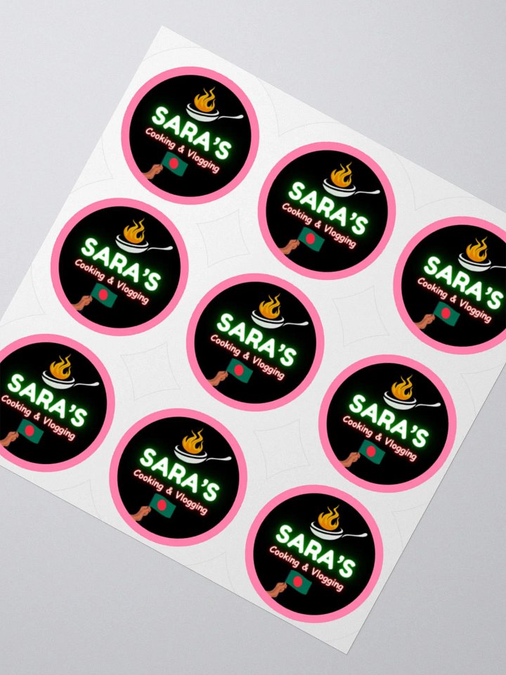 Sara's Sticker Set 3x3 Made of durable vinyl product image (2)