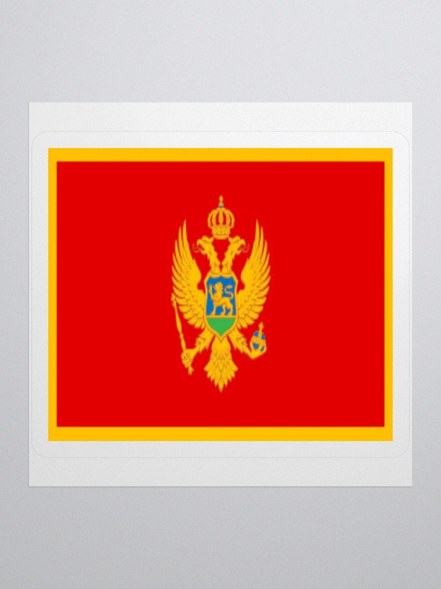 Exclusive Montenegrin Flag Kiss-Cut Sticker by TDS Music product image (1)