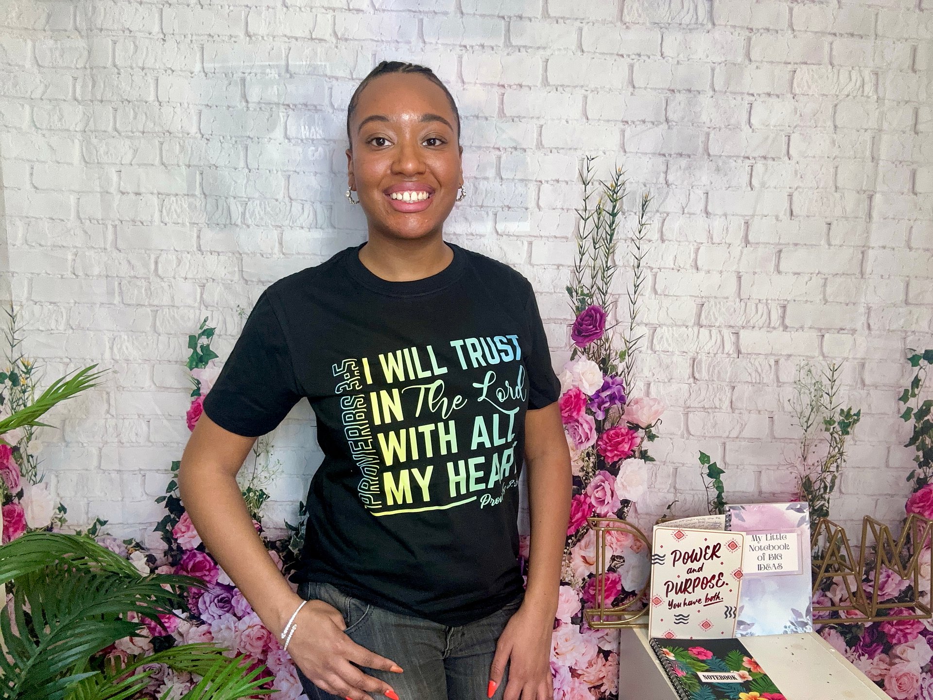 I WILL TRUST IN THE LORD WITH ALL MY HEART T-SHIRT & DIGITAL DEVOTIONAL JOURNAL BUNDLE product image (2)