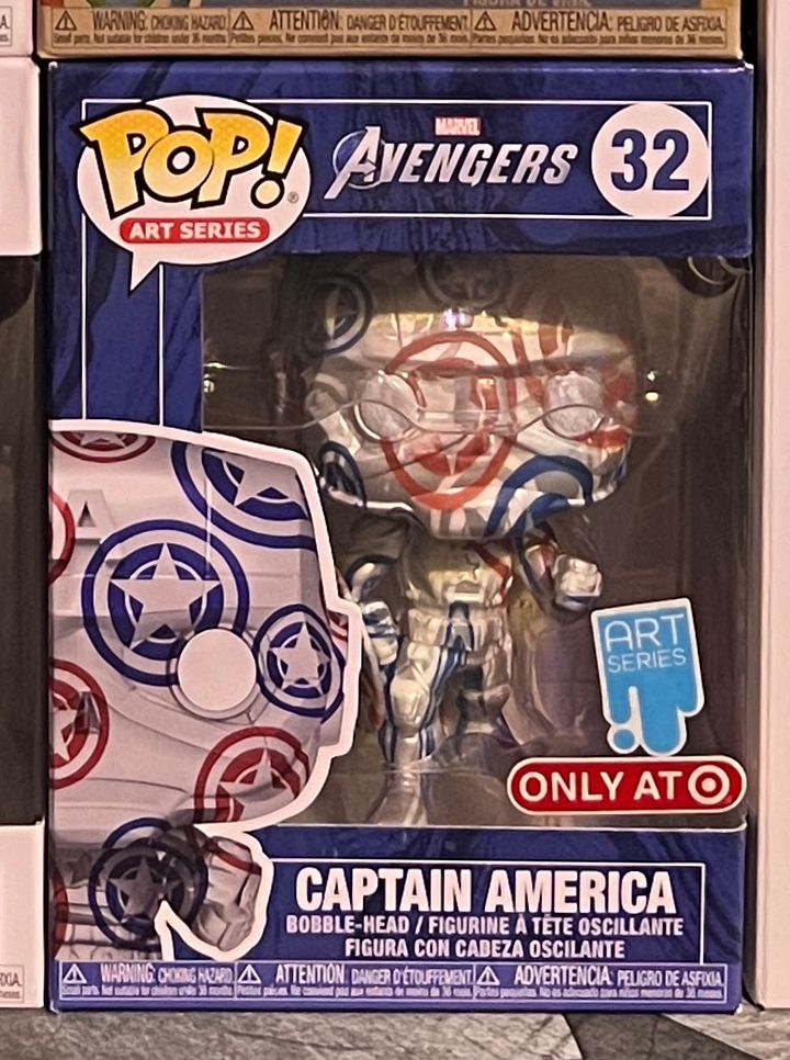 Funko Pop! Art Series Captain America Marvel Avengers #32 Vinyl Figure Target Exclusive product image (1)