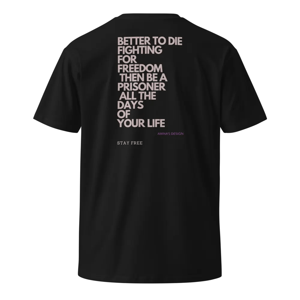 Glitch Effect 'STAY FREE' Unisex T-Shirt product image (9)