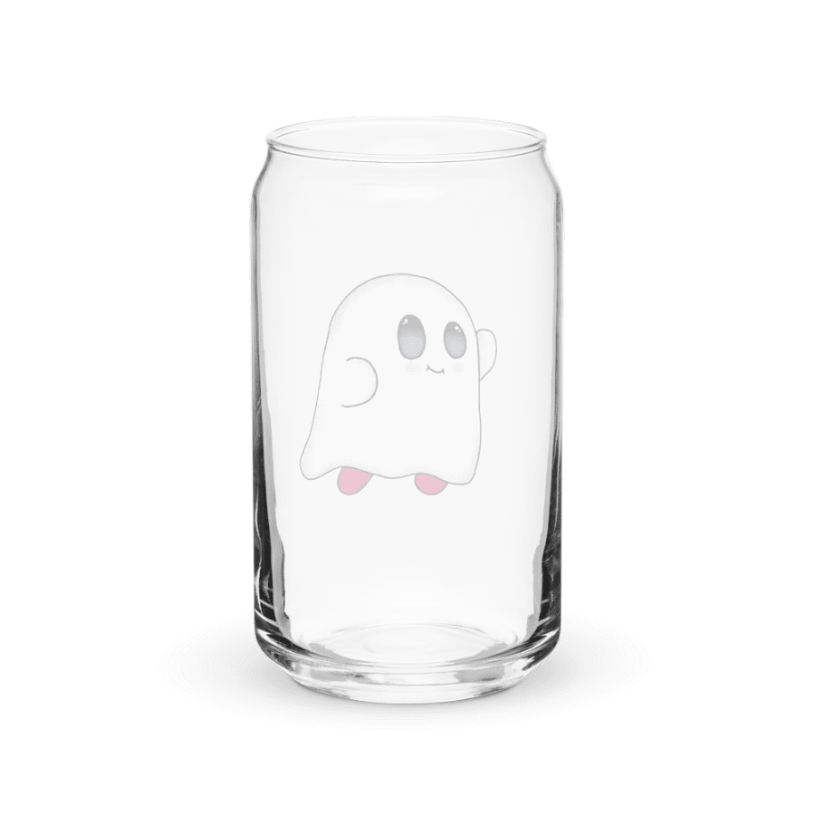 Ghost kirby drinking glass product image (8)