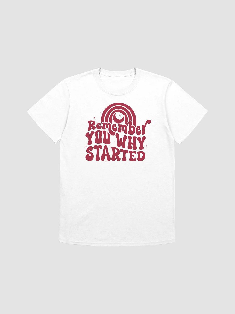 REMEMBER WHY YOU STARTED - Unisex T-Shirt product image (1)